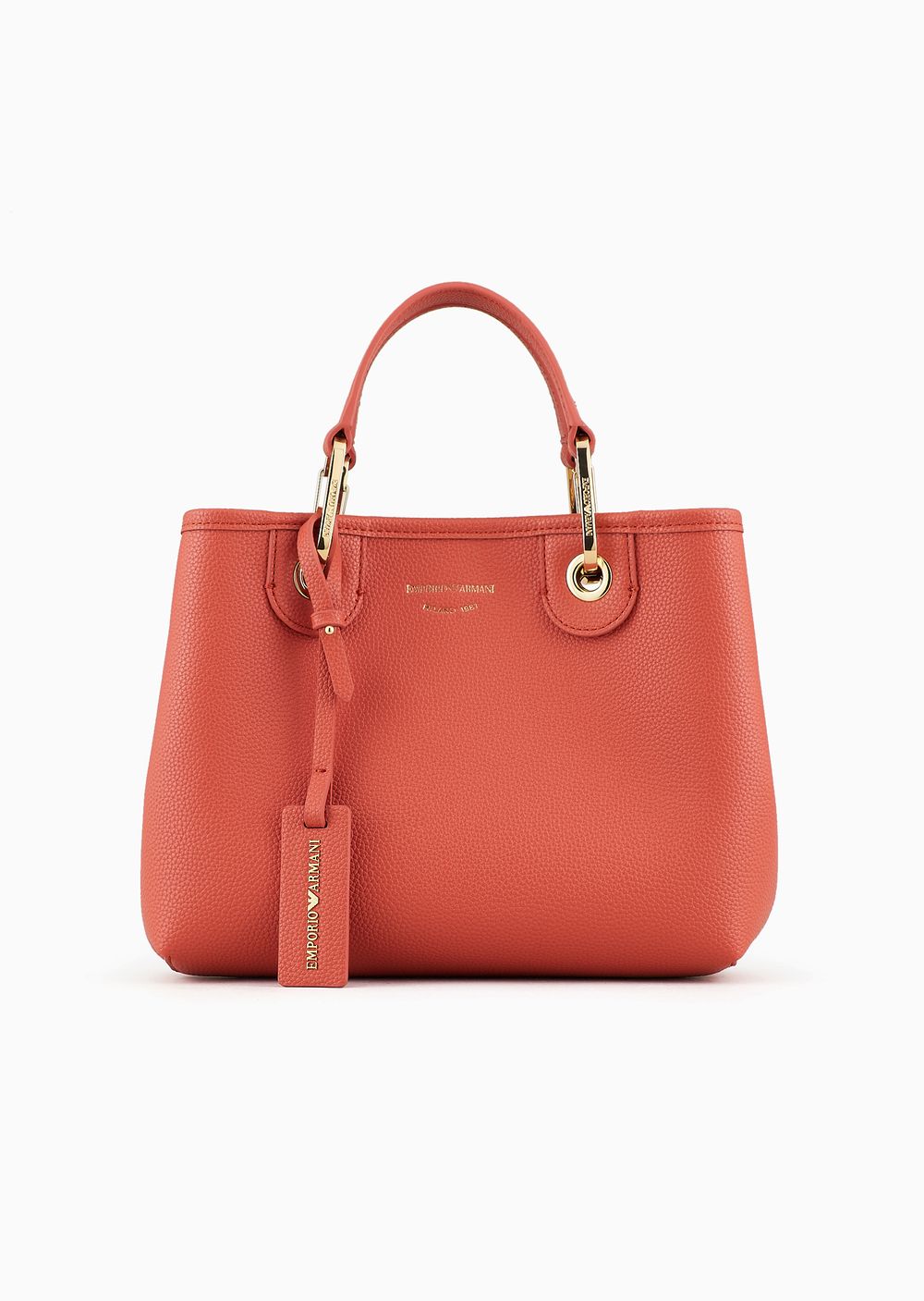 EMPORIO ARMANI MINI BAG MY EA Woman Brick Brown - حقيبة ميني ماي إي إيه نسائية من إمبوريو أرماني، لون بني طوبي