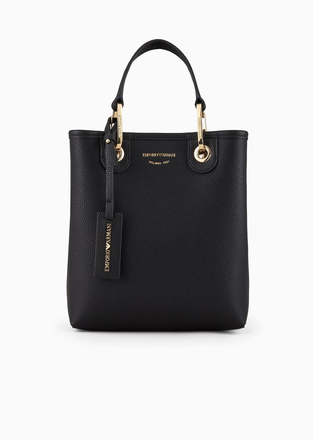 Emporio Armani Deer-print MyEA vertical shopper bag - إمبوريو أرماني حقيبة تسوق عمودية MyEA بطبعة الغزال