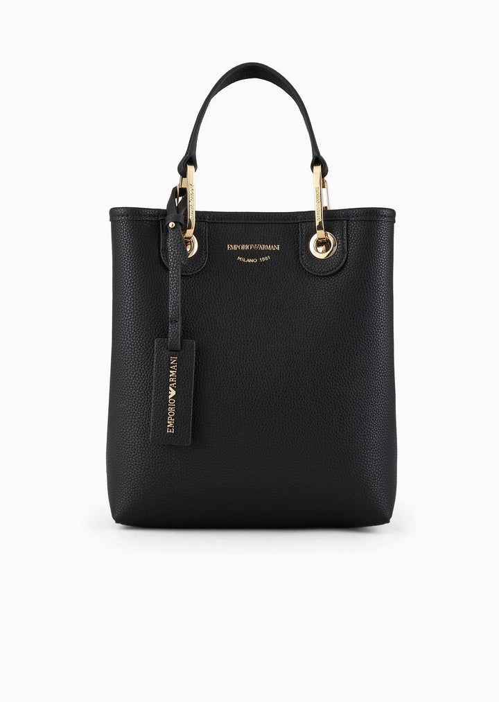 Emporio Armani Deer-print MyEA vertical shopper bag - إمبوريو أرماني حقيبة تسوق عمودية MyEA بطبعة الغزال