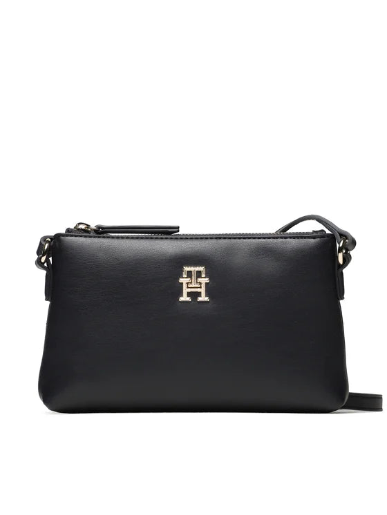 Tommy Hilfiger - Tommy Hilfiger TH Monogram Crossbody Bag - تومي هيلفيغر - حقيبة كروس بودي بتصميم حرفي TH من تومي هيلفيغر