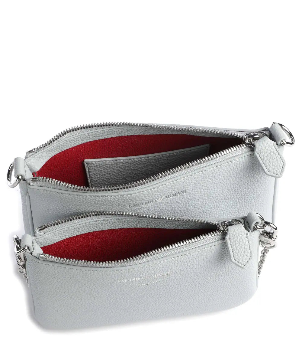 Emporio Armani Dea Crossbody bag synthetic light grey - حقيبة كروس "ديا" من إمبوريو أرماني، صناعية، رمادي فاتح