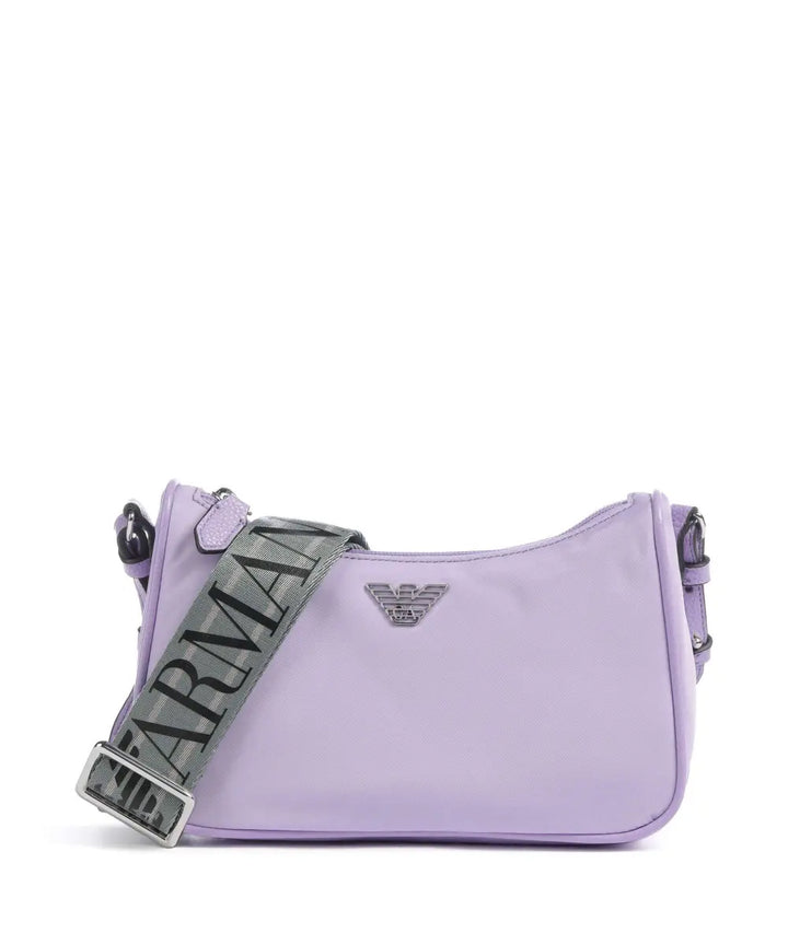 Emporio Armani - Emporio Armani Purple Baguette Crossbody Bag - إمبوريو أرماني - حقيبة كروس باغيت باللون البنفسجي