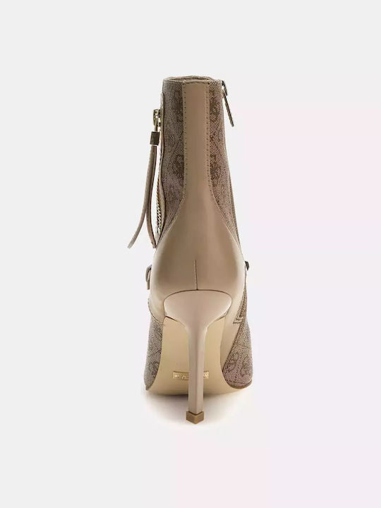 Guess - GUESS 'Aylo' Ankle Boot in Beige - جيس - بوت 'آيلو' باللون البيج
