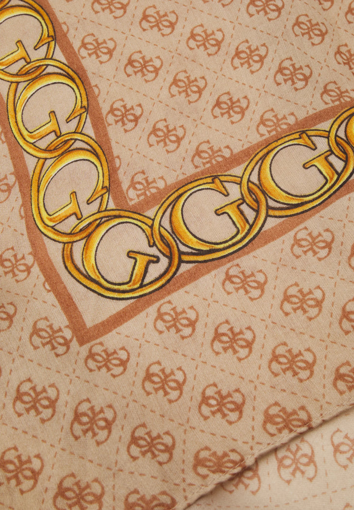 GUESS - G Chain Satin Scarf - جيس - وشاح ساتان بسلسلة حرف G
