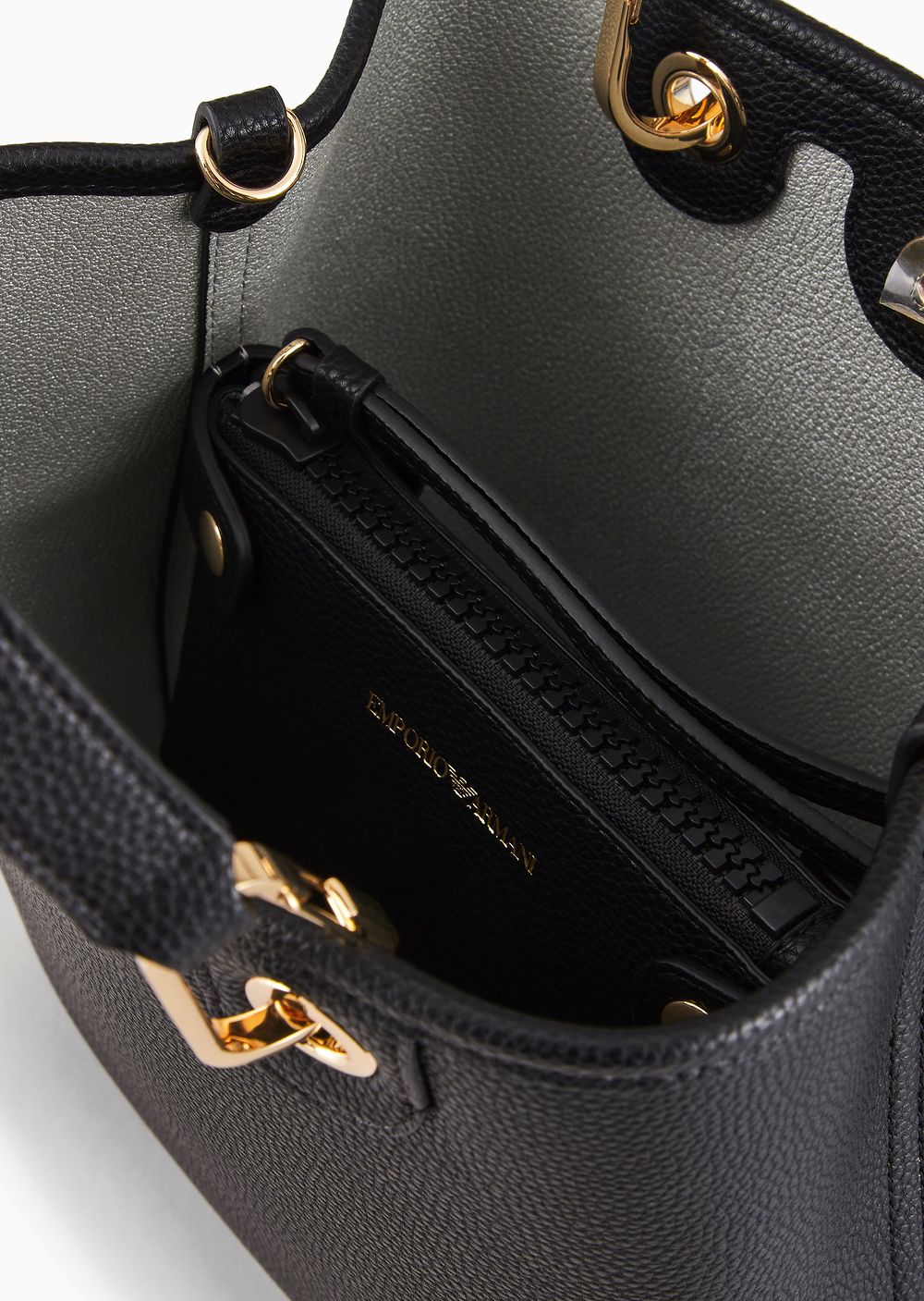 Emporio Armani Deer-print MyEA vertical shopper bag - إمبوريو أرماني حقيبة تسوق عمودية MyEA بطبعة الغزال