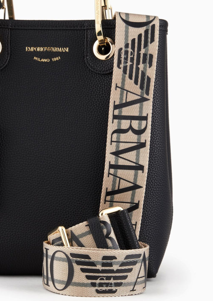 Emporio Armani Deer-print MyEA vertical shopper bag - إمبوريو أرماني حقيبة تسوق عمودية MyEA بطبعة الغزال