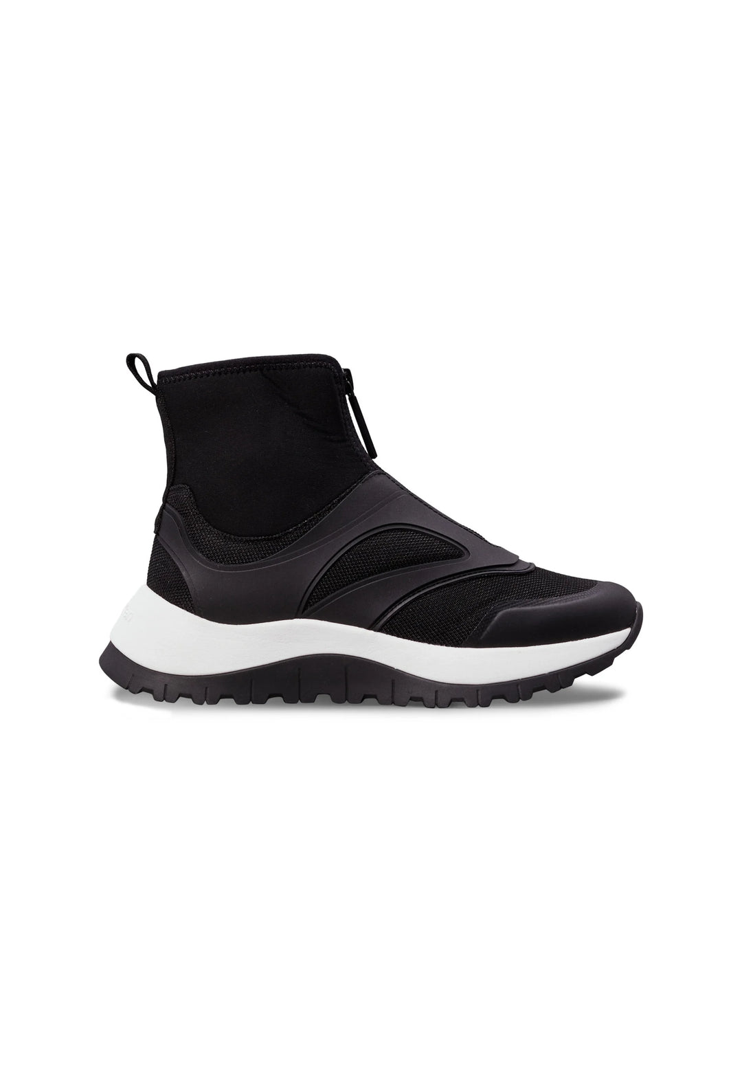 Calvin Klein - High-Top Zippered Sneaker Boot - كالفن كلاين - حذاء رياضي برقبة عالية بسحاب
