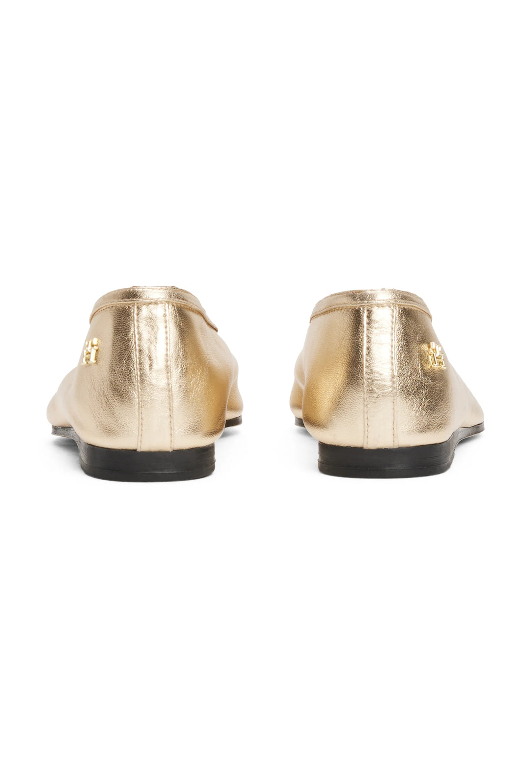 Tommy Hilfiger Ballerinas Soft Metal Lthr Ballerina No Bow - تومي هيلفيغر - باليرينا من الجلد المعدني الناعم بدون فيونكة