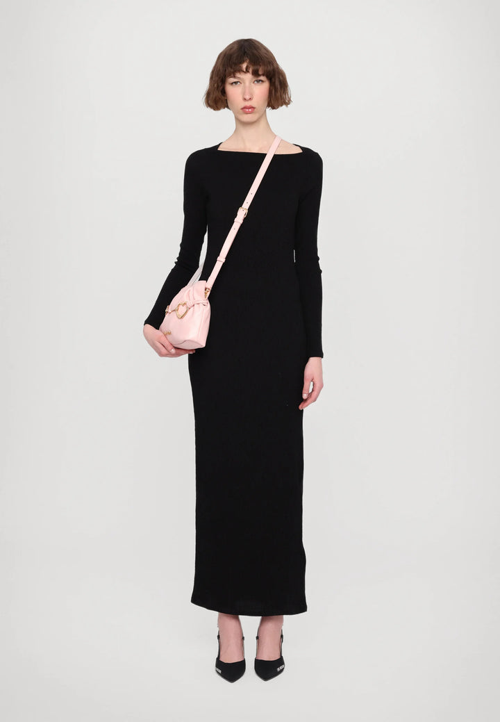 Love Moschino Hearts Shoulder Bag | Pink - لوف موسكينو - حقيبة كتف مزينة بقلوب باللون الوردي