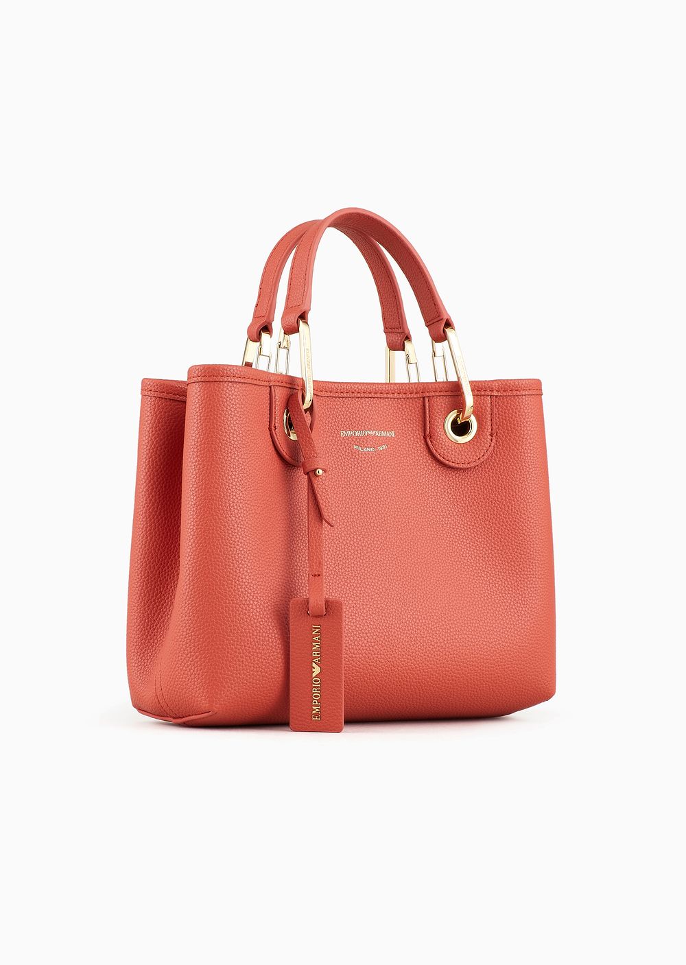 EMPORIO ARMANI MINI BAG MY EA Woman Brick Brown - حقيبة ميني ماي إي إيه نسائية من إمبوريو أرماني، لون بني طوبي