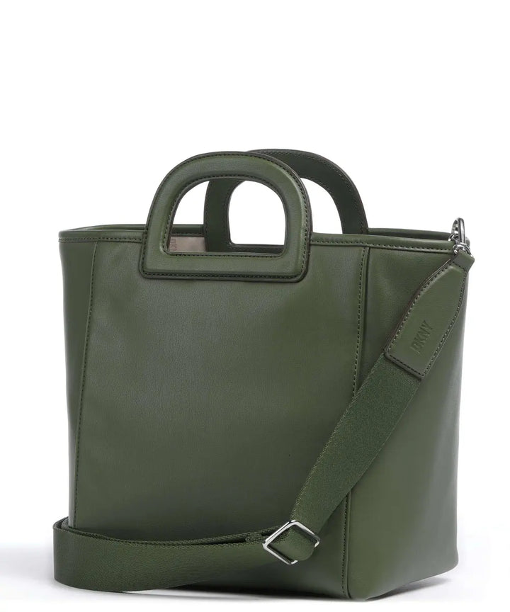 DKNY Drew Handbag Synthetic Dark Green - دي كيه إن واي - حقيبة درو صناعية باللون الأخضر الداكن