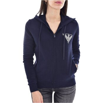 Navy Blue Full-Zip Eagle Logo Hoodie - هودي أزرق كحلي بسحاب كامل وشعار النسر