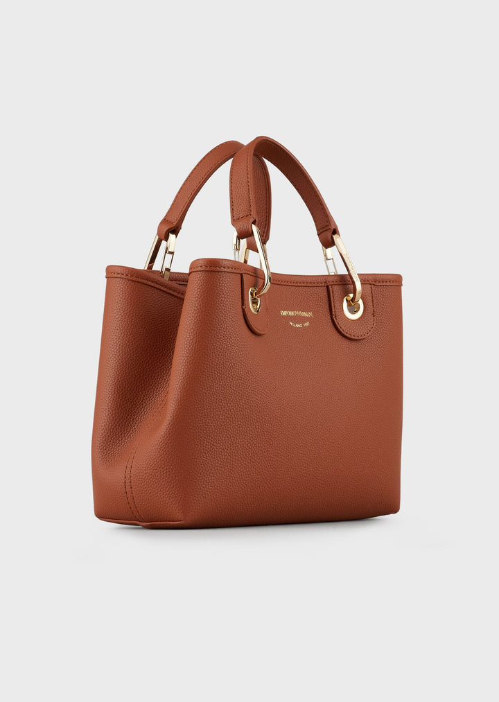 Emporio Armani SMALL MYEA SHOPPER BAG WITH DEER PRINT حقيبة تسوق إمبوريو أرماني صغيرة MYEA بطبعة غزال