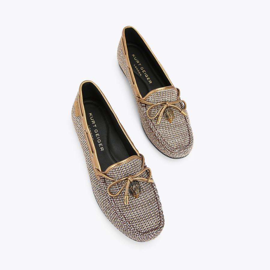Kurt Geiger London EAGLE - Bootsschuh - Beige/Goldfarben - كيرت غايغر لندن - حذاء قارب EAGLE باللون البيج/الذهبي