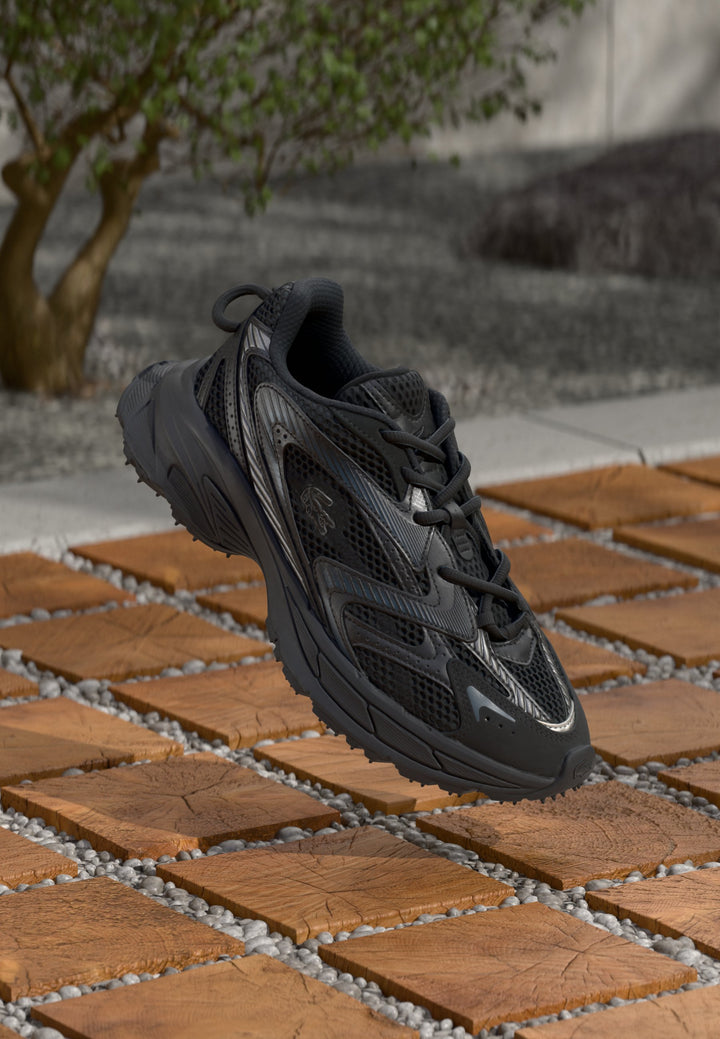 Lacoste L003 NEO SHOT 125 - Trainers - black - لاكوست حذاء رياضي L003 نيو شوت 125 - أسود