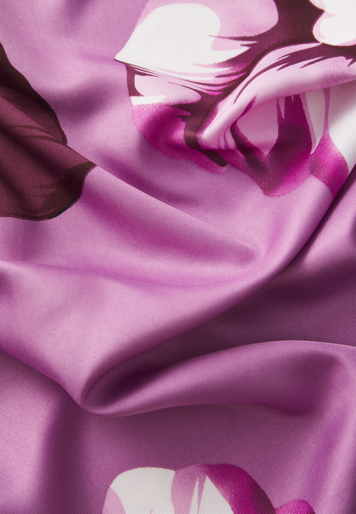 Floral Scarf Colour Sangria | Liu Jo - ليو جو - وشاح مزخرف باللون سانغريا