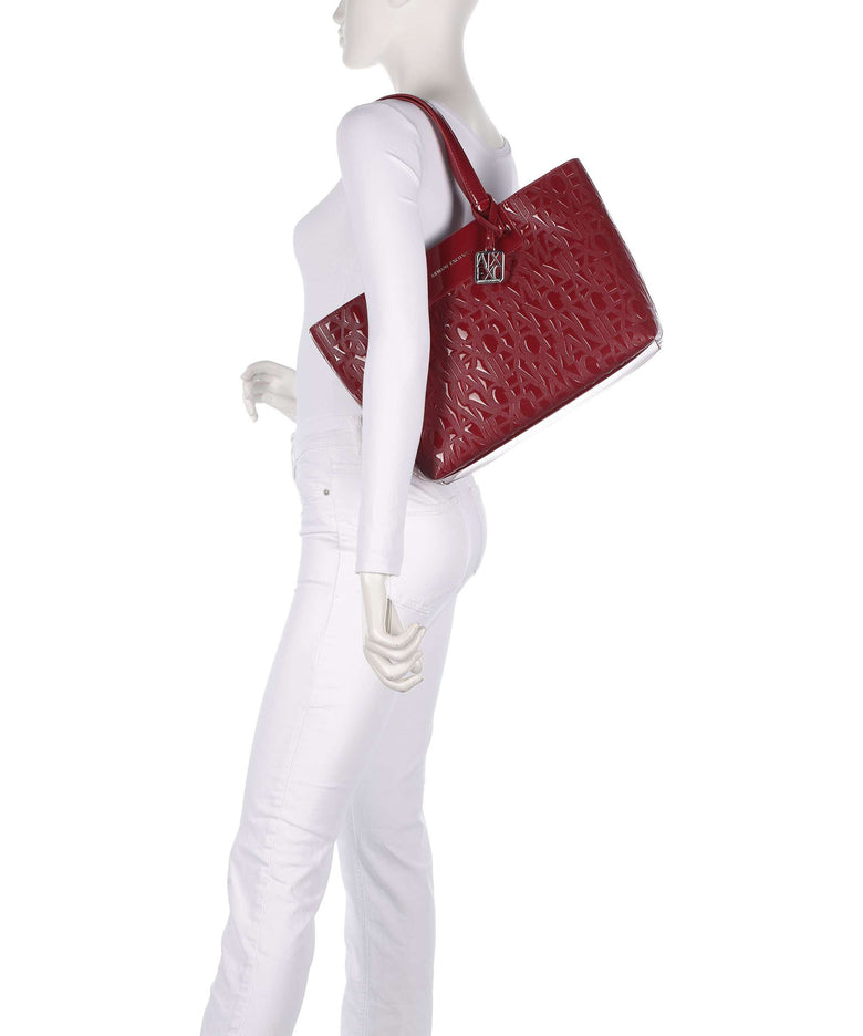 Armani Exchange Liz Patent M Tote bag - أرماني إكسشينج حقيبة حمل ليز إم ببراءة اختراع