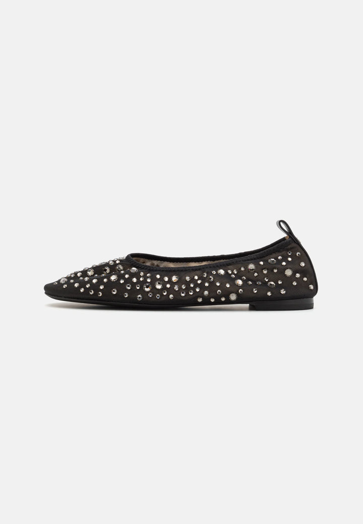 TORY BURCH
CRYSTAL BALLET - BALLET PUMPS - BLACK - توري بورش
كريستال باليه – حذاء باليه – أسود