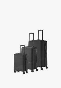 Travelite ROLLEN SET 3-TEILIG - Luggage set - schwarz - ترافلايت طقم حقائب سفر بعجلات 3 قطع - أسود