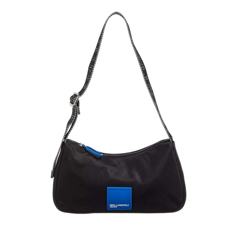 Karl Lagerfeld Jeans Urban Nylon Shoulderbag Black - كارل لاغرفيلد جينز حقيبة كتف حضرية من النايلون سوداء
