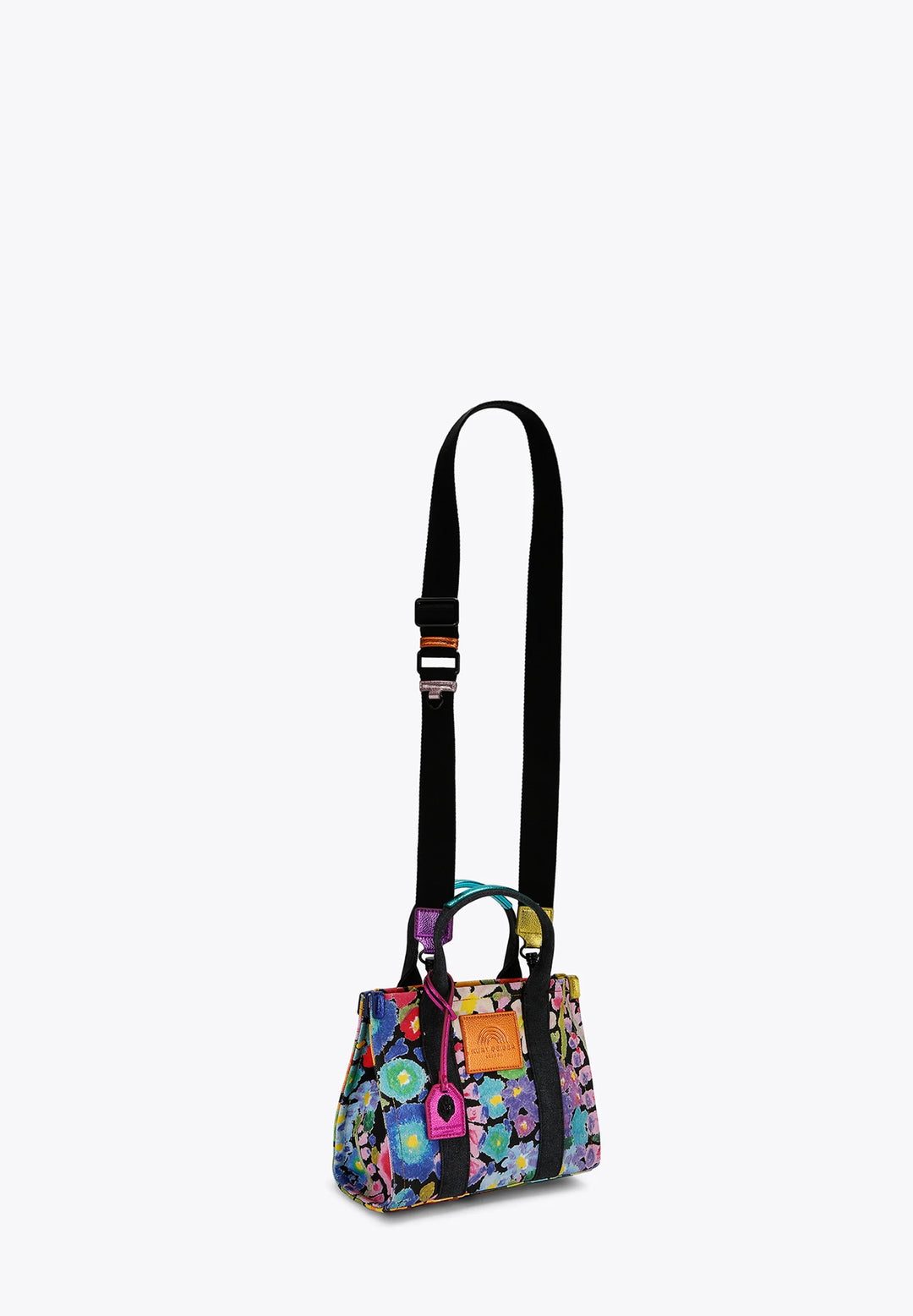 KURT GEIGER LONDON - HANDLE MINI KENSINGTON Black Sequin Top Handle Bag - كيرت غايغر لندن - حقيبة يد صغيرة HANDLE MINI KENSINGTON مزينة بالترتر الأسود