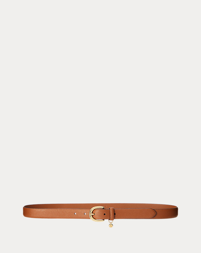 Charm Crosshatch Leather Belt - حزام جلدي كروس هاتش تشارم