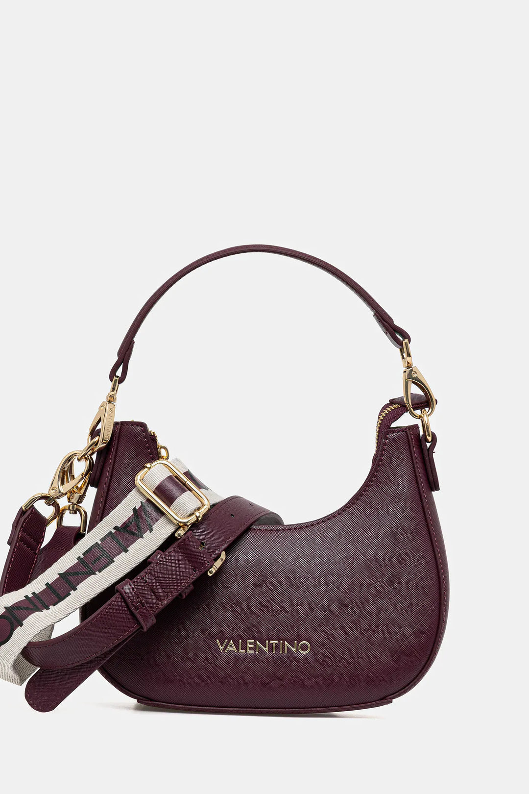 Valentino by Mario Valentino Bag - حقيبة فالنتينو من ماريو فالنتينو باللون البرغندي