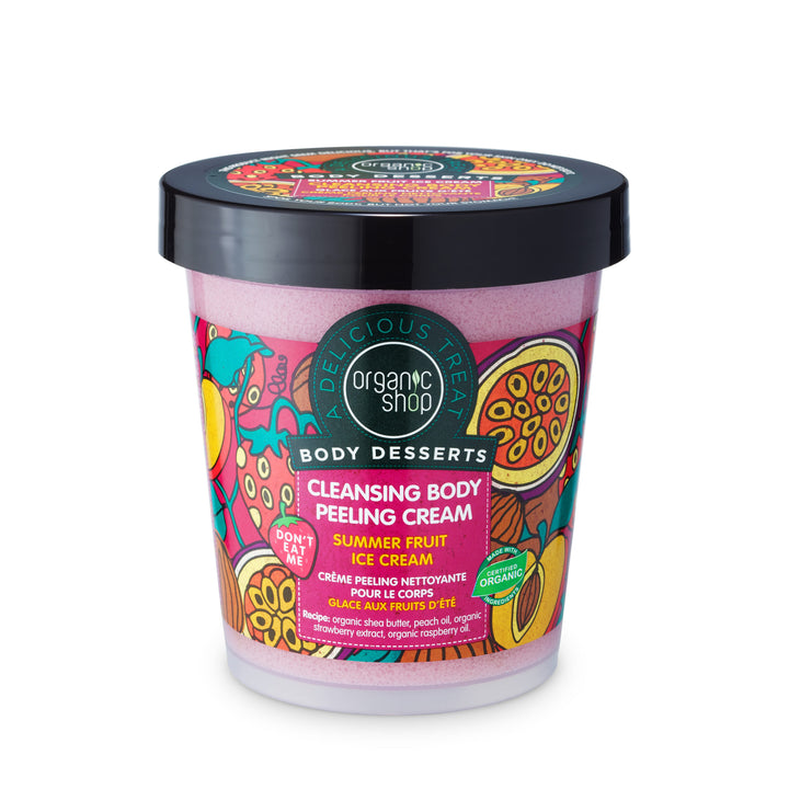 Organic Shop Body Desserts مقشر الجسم بتركيبة الآيس كريم بنكهة الفواكه الصيفية
