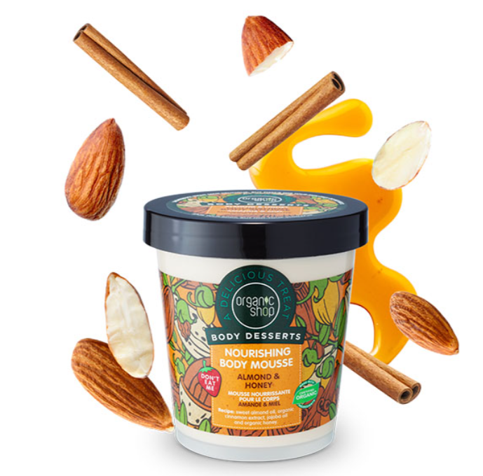 Organic Shop Body Desserts مقشر الجسم بنكهة اللوز والعسل