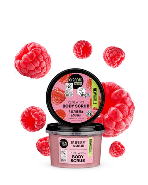 Organic Shop Body Desserts مقشر الجسم بنكهة التوت والسكر