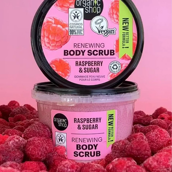 Organic Shop Body Desserts مقشر الجسم بنكهة التوت والسكر
