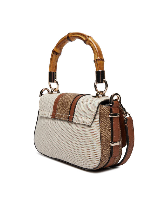 Guess Kerima (Ag) Mini-Bags HWAG93 37780 Ecru - حقيبة جيس كيريما (إيه جي) ميني-باغز HWAG93 37780 بلون إكرو